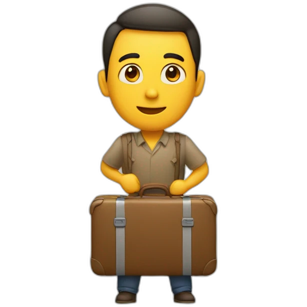 Huésped con maleta emoji