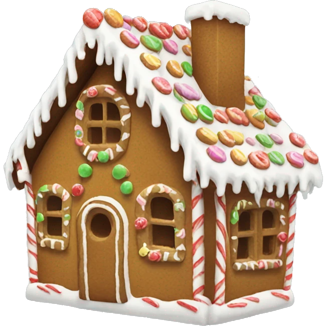 gingerbread house emoji