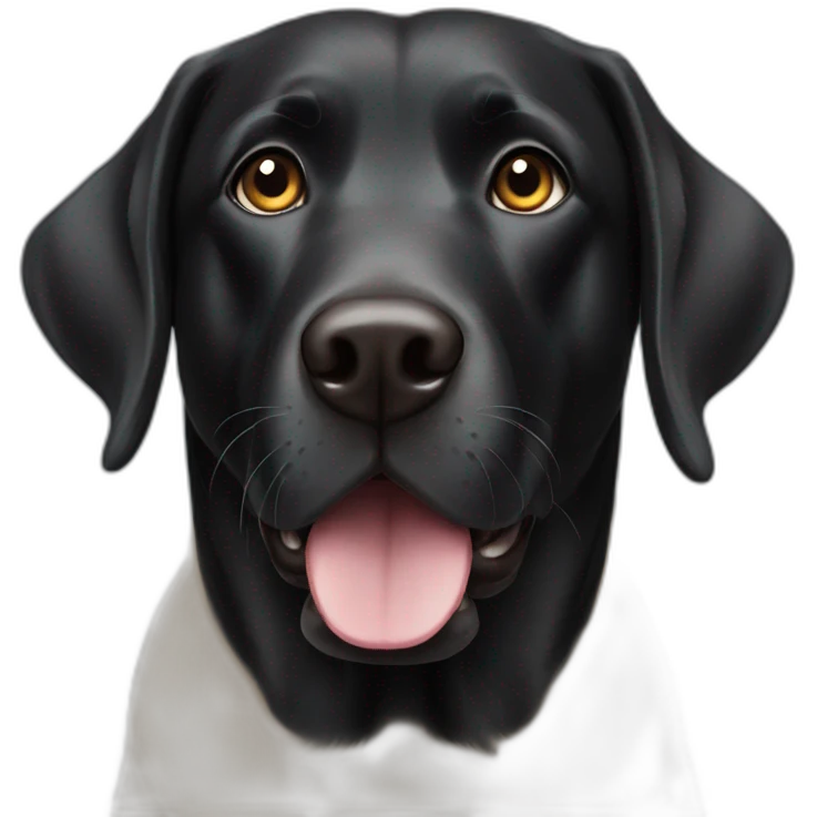 Black labrador emoji