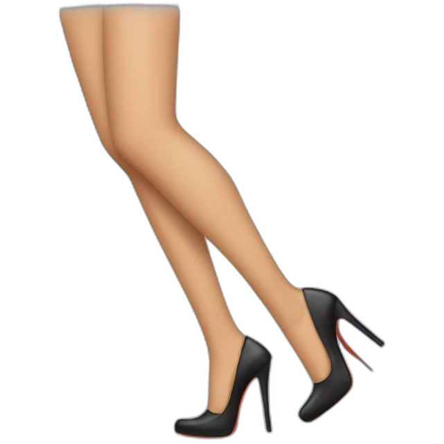 legs with high heels emoji
