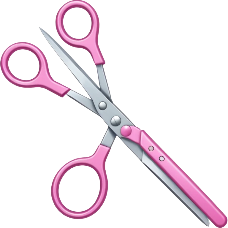 pink scissor emoji