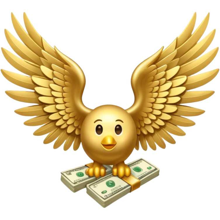 Money with wings emoji