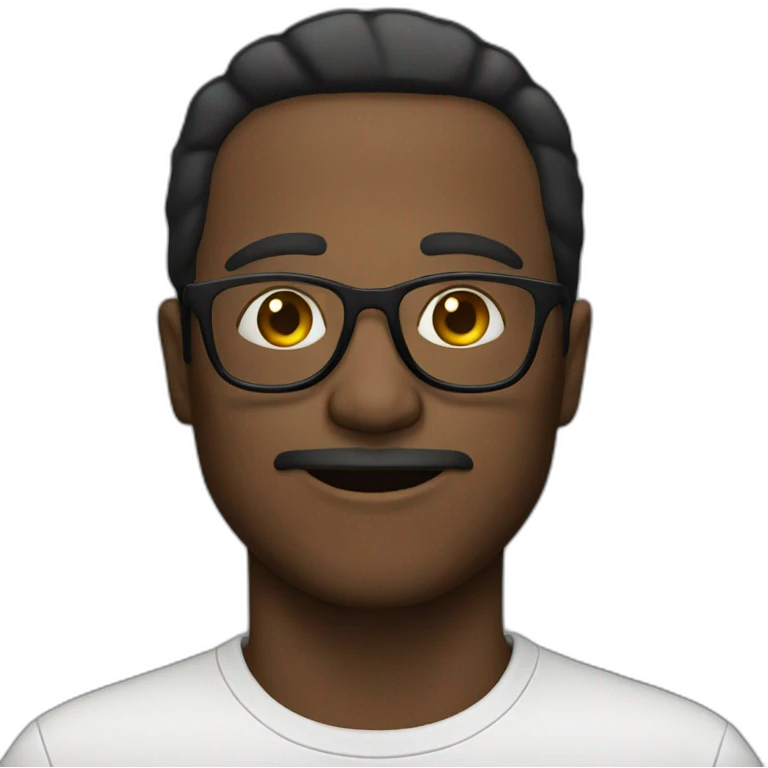 black glasses emoji