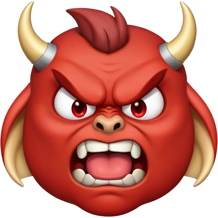 angry face with horn emoji