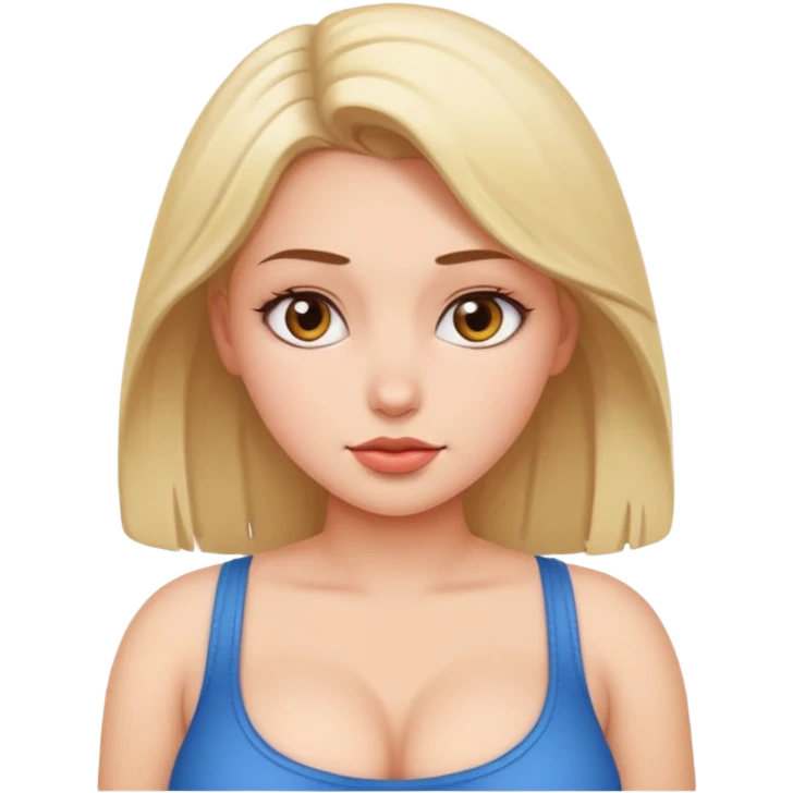 deep girl have a big boobs emoji