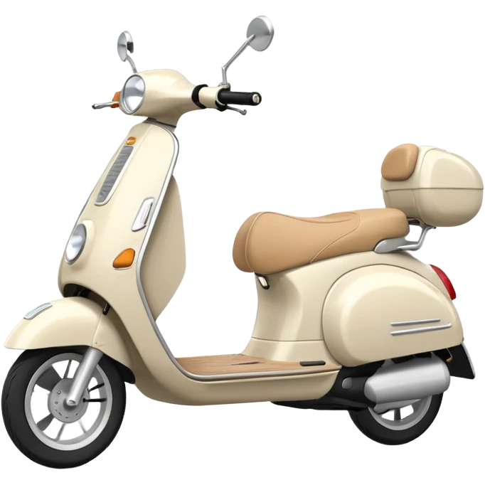 White or beige scooter emoji