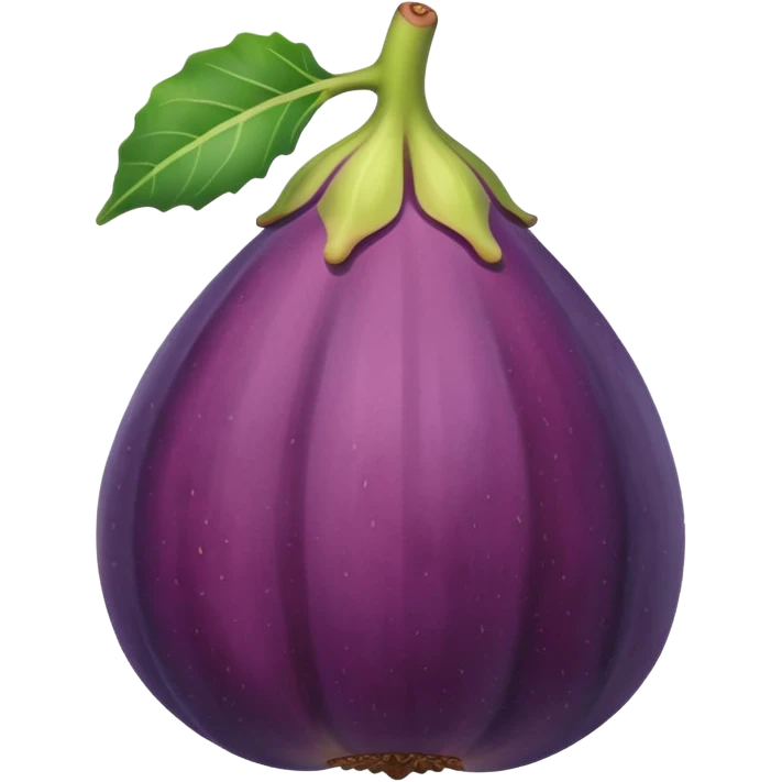 fig fruit emoji, simple and recognizable emoji