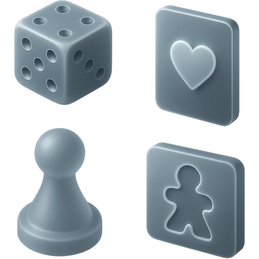 game night with abstract elements emoji