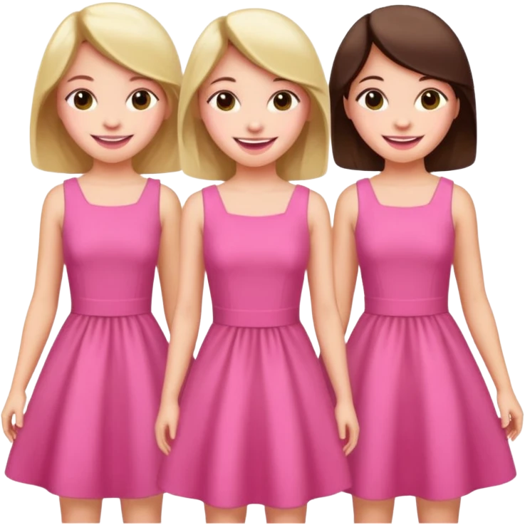 بنات ورديات emoji