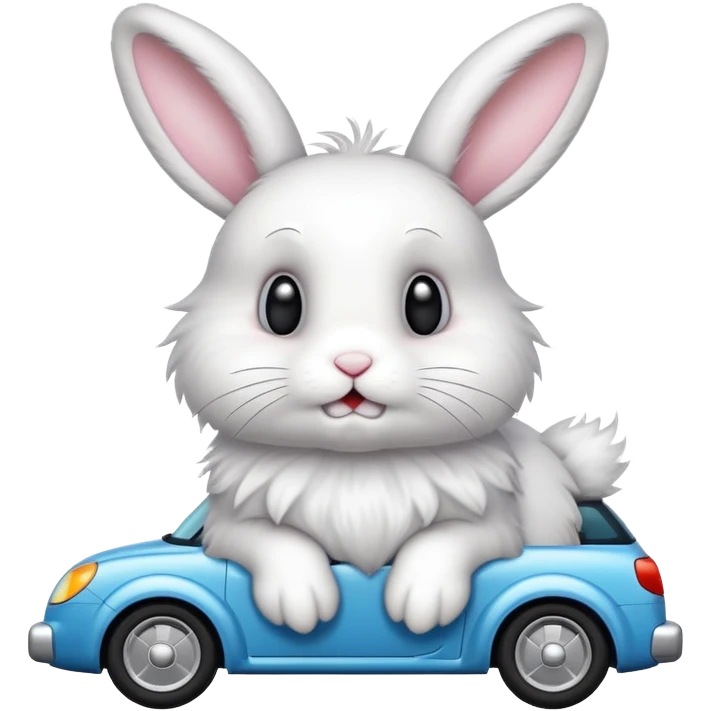 Bunny ran over by a car emoji