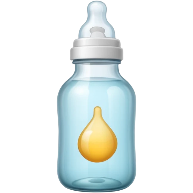 baby bottle, minimal, simple, clear emoji