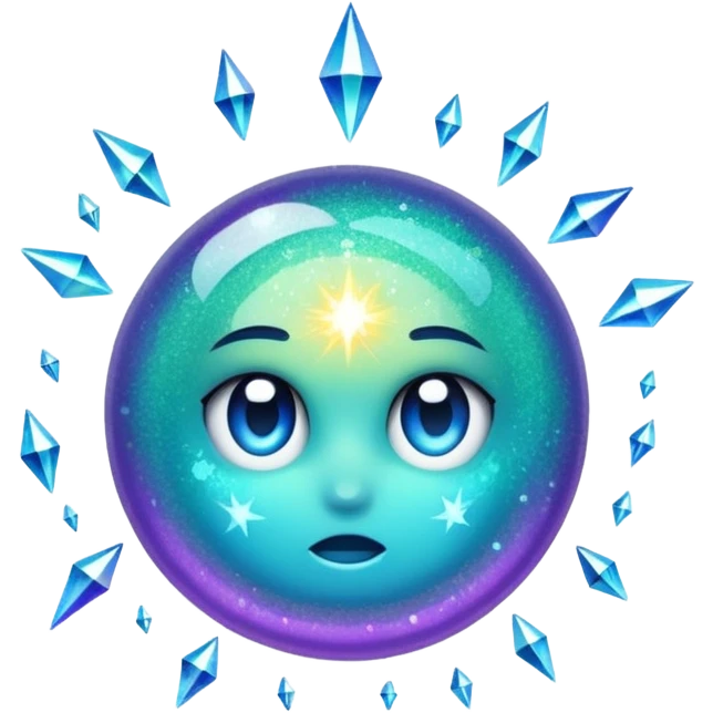 Glitter fatal touch emoji