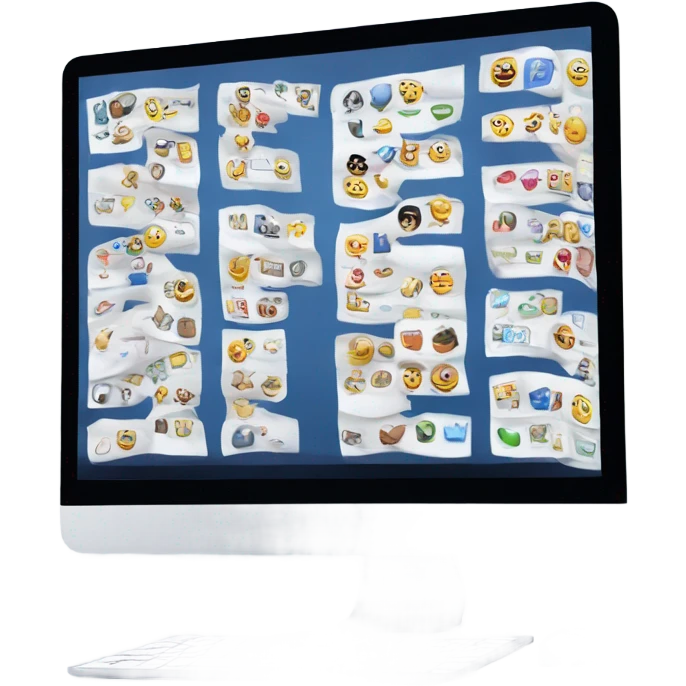 laptop with many tabs open  emoji
