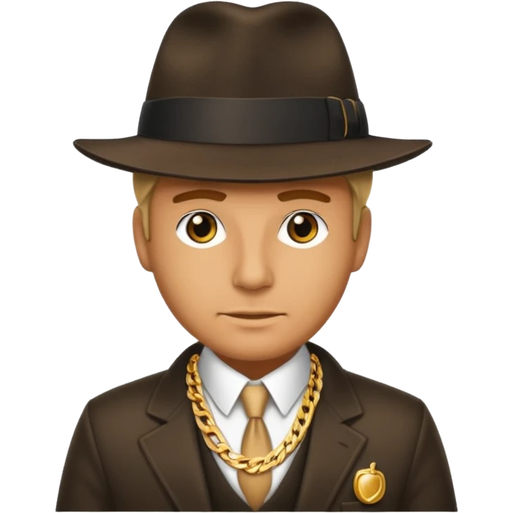 Ola tudo bem que um gangster rico boss emoji