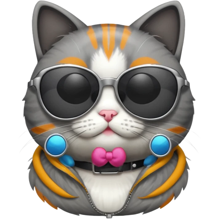 Cat wearing sunglasses emoji