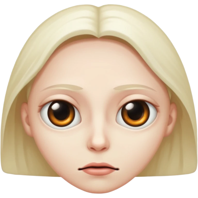 Eye roll with a grim emoji