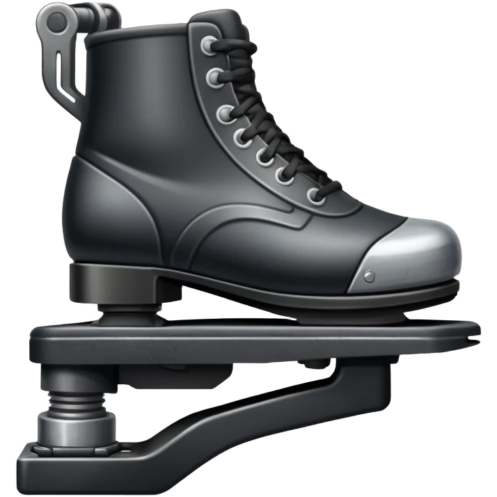 side view close up of a car's brake pedal with a foot on it emoji