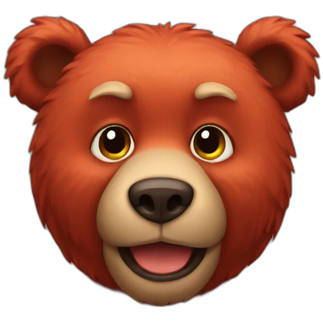 red bear emoji