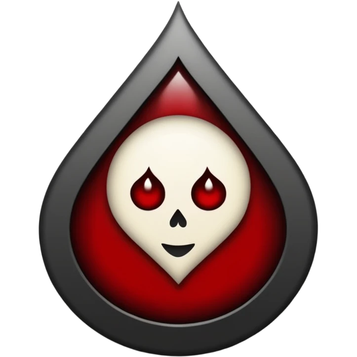 Minimalist emoji-style sticker of a gothic paper with “your soul” in blackletter, desaturated blood drop as signature, grayscale ink and parchment texture



 emoji