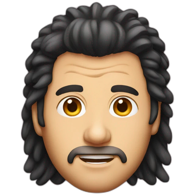 Adam Sandler with a mullet emoji