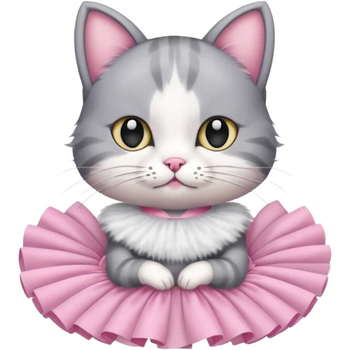 Cat in tutu emoji