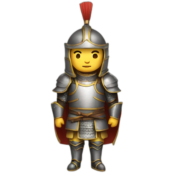 Chinese men in armor emoji