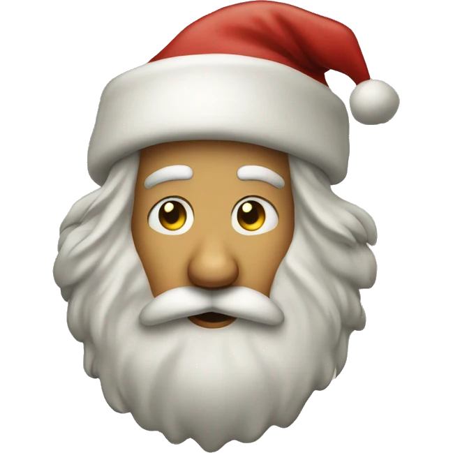 Santa counting down Christmas  emoji