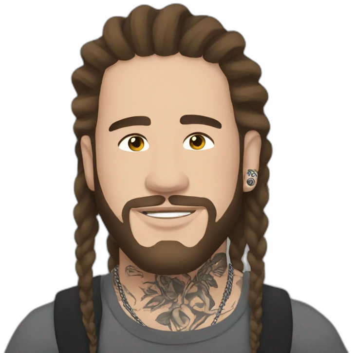 post malone with tattoos emoji