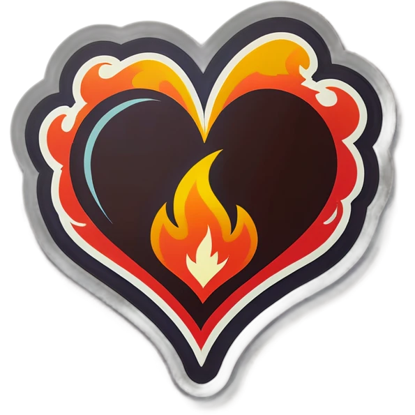 Fire heart emoji