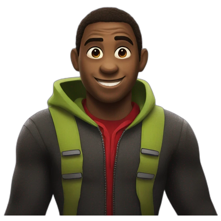 Shrek like miles morales emoji