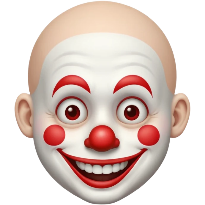 clown without hair emoji