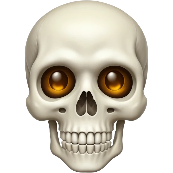 horror skeleton emoji