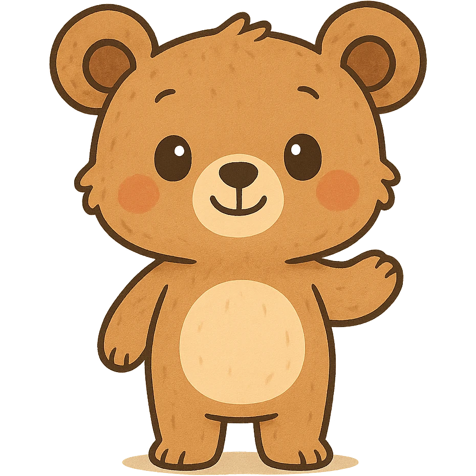 cute animal character, charming and friendly, general style emoji