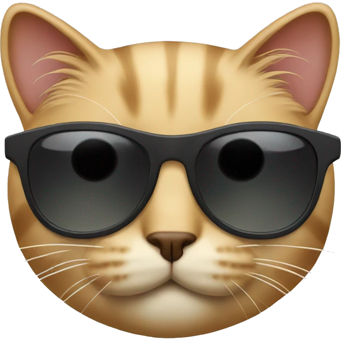 Cat with sunglasses emoji