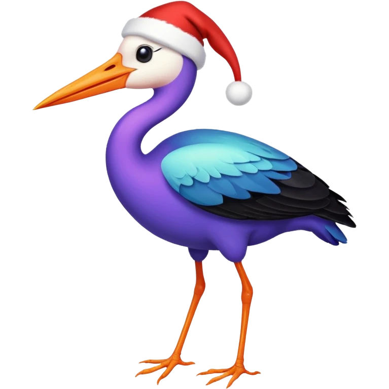 cigogne étoilé de noel emoji
