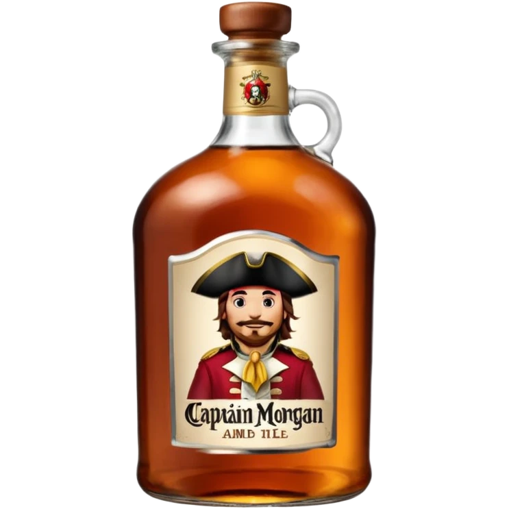 Bouteille de Captain Morgan, 1 l emoji