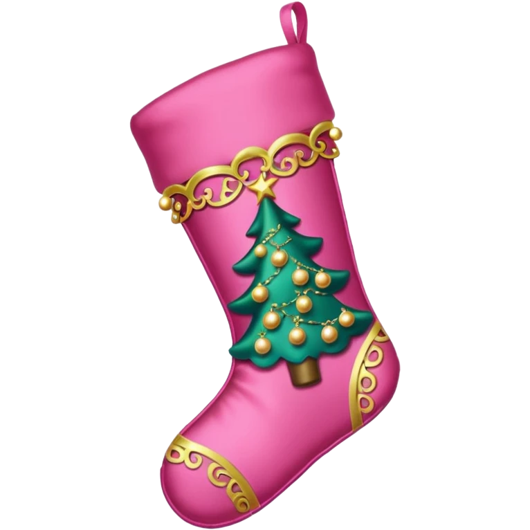 Pink cosmetic Christmas emoji