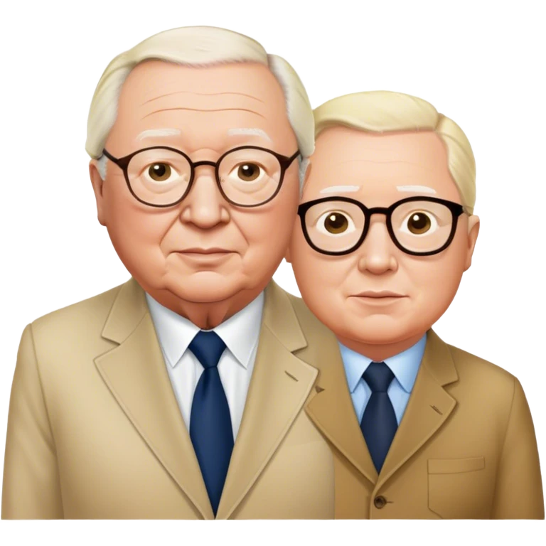 Jean-marie lepen with african friend  emoji