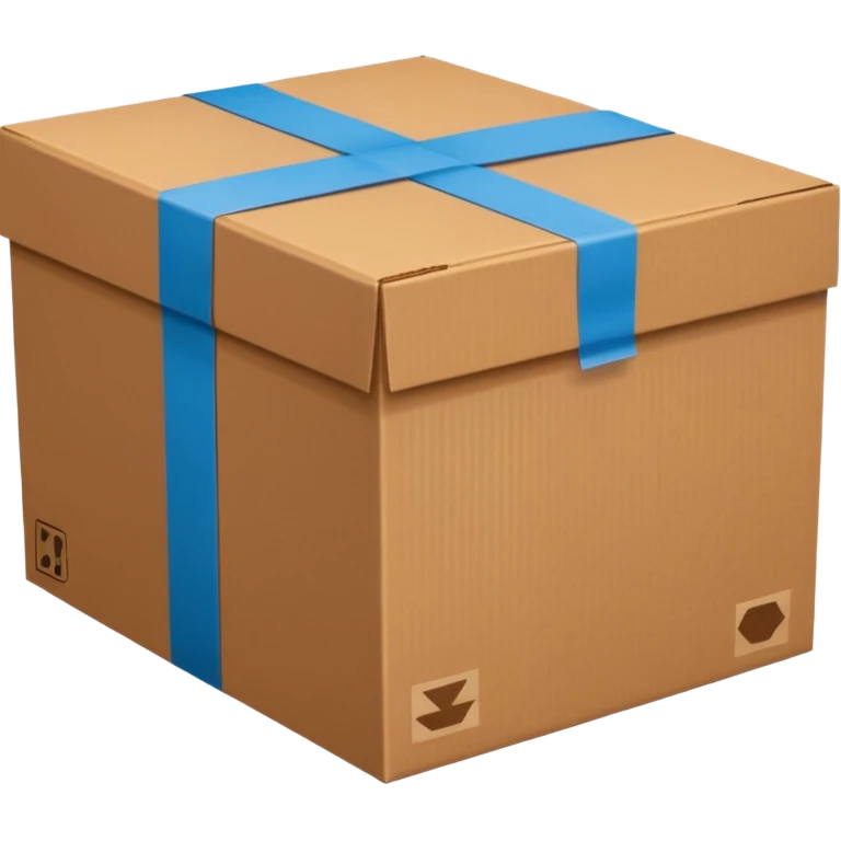 one cardboard box emoji