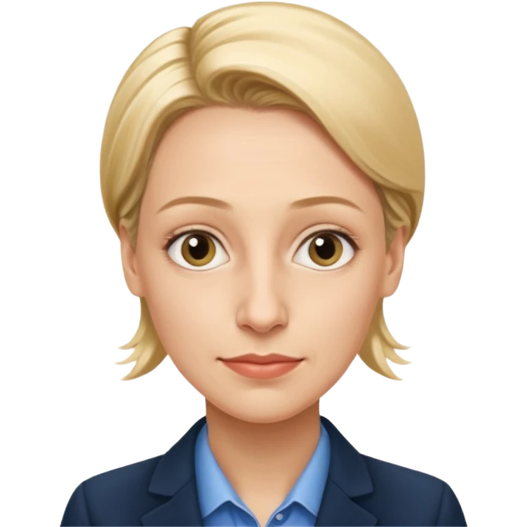 German politician Alice Weidel in a super realistic style emoji
