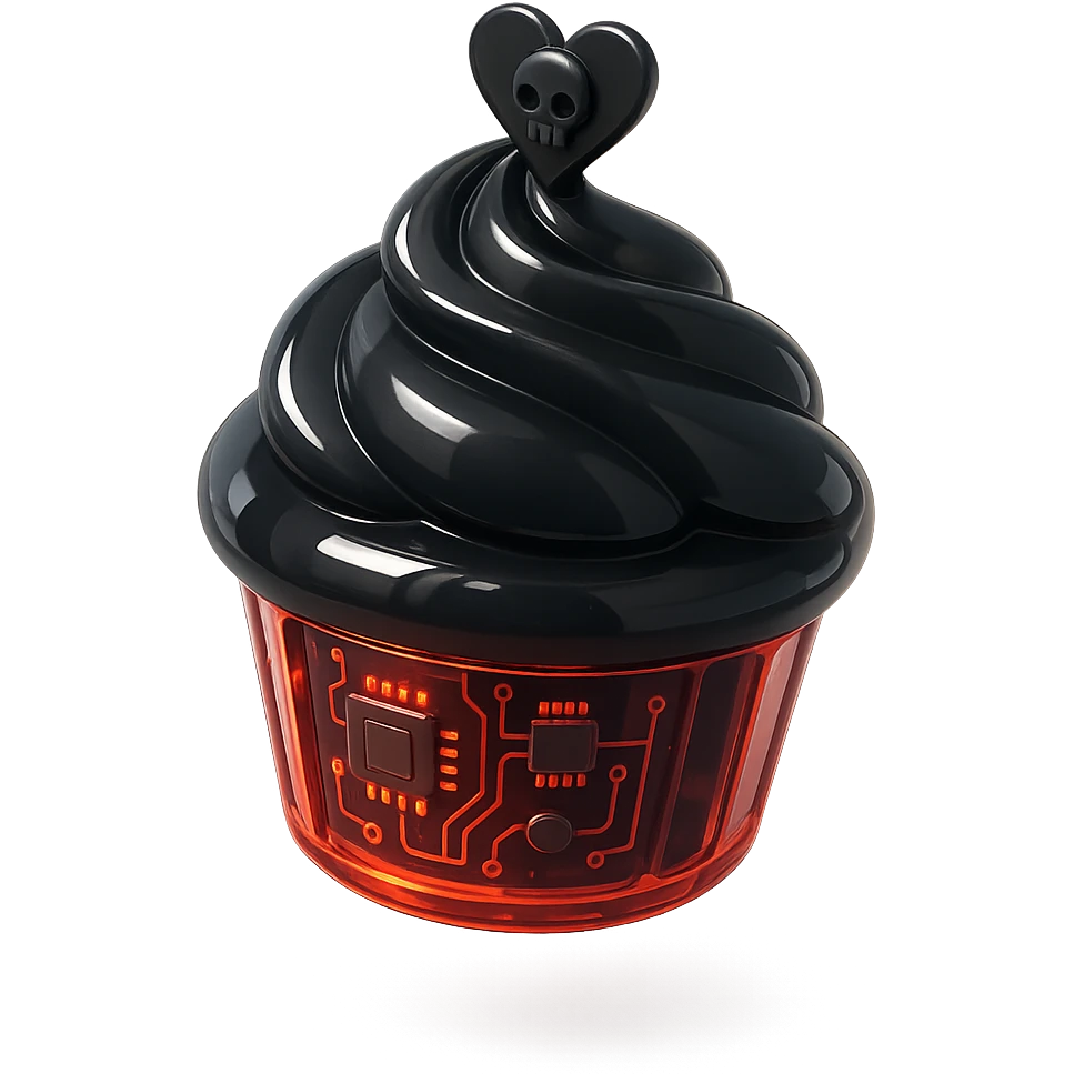 gothic cupcake emoji