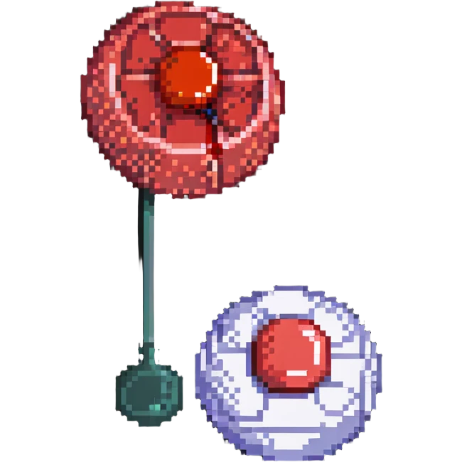 Medical comparison of normal red blood cell versus anemic pale blood cell emoji