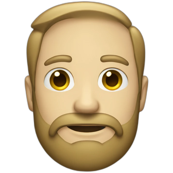 White Man with beard of three days AND a shirt emoji