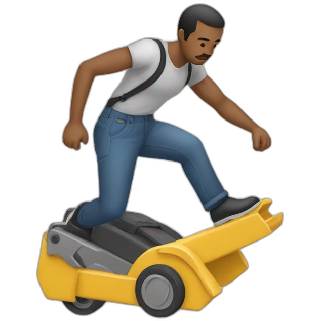 Homme qui fait une traction emoji