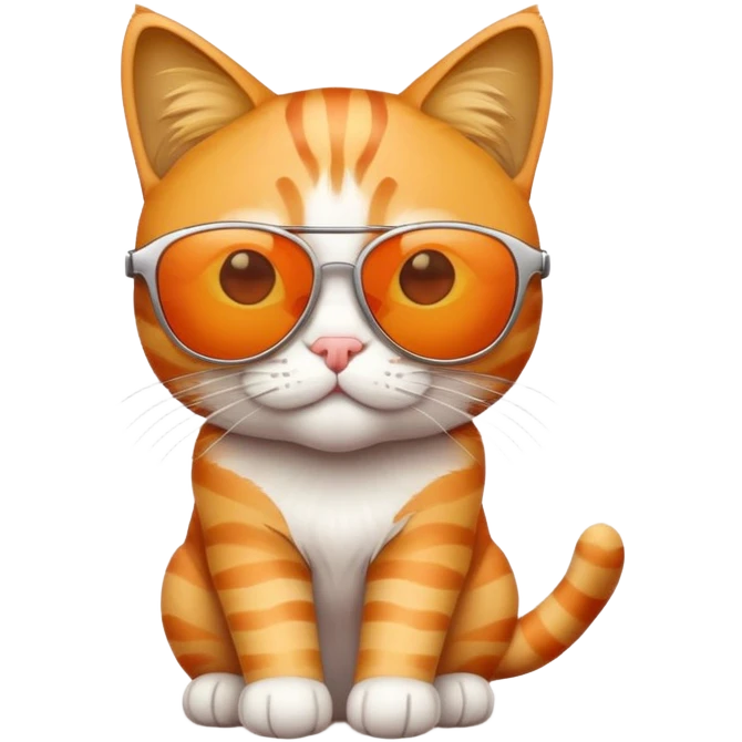 cool cat wearing sunglasses emoji