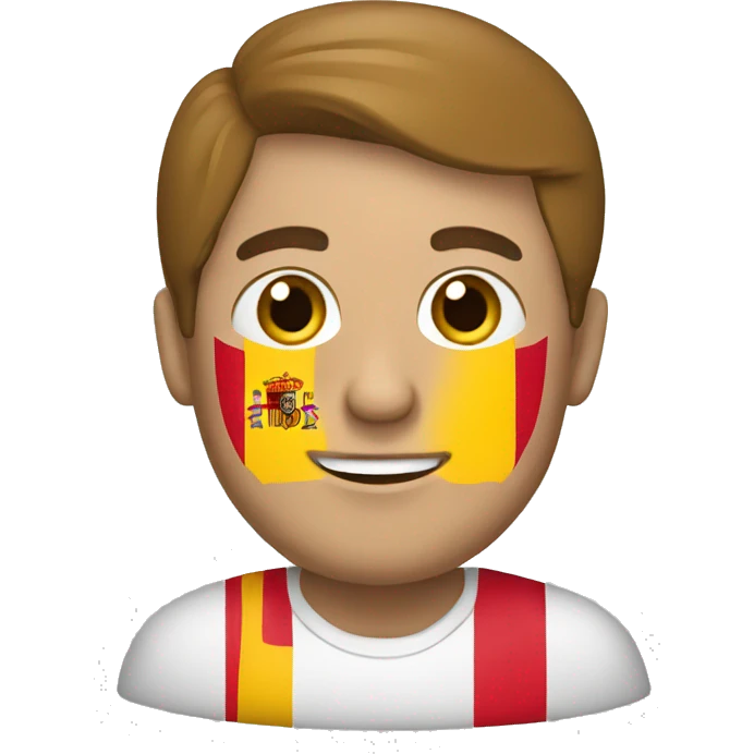 Man with a Spanish Republican flag emoji