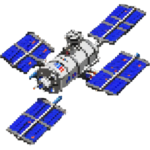 Tiangong orbital station in orbit emoji