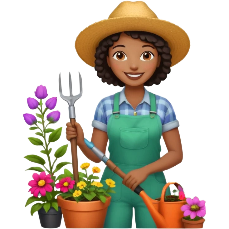 Urban Gardener black woman emoji
