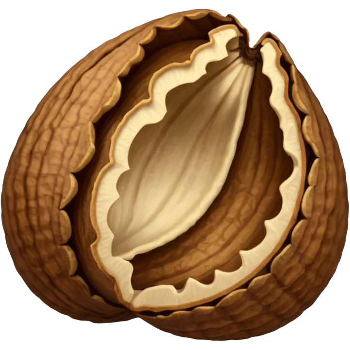 One Walnut Shell! Juglandaceae emoji