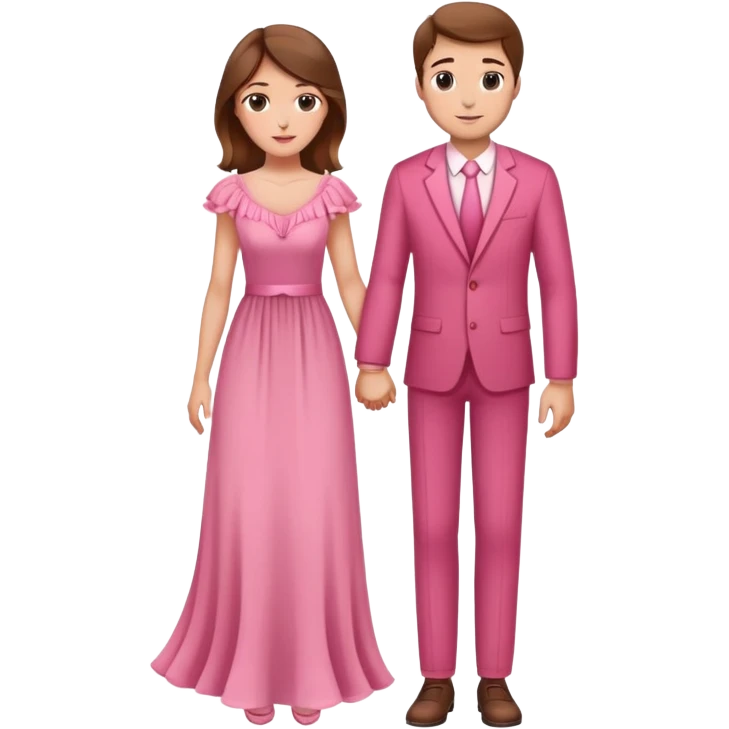 Elegant girl with a beautiful flowy dress delicate pink bo, brown hair and man together in Montenegro holding hands elegant  emoji